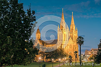 St. Peter`s Cathedral of Adelaide Stock Photo