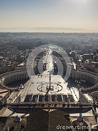 St. Peter`s Square Editorial Stock Photo