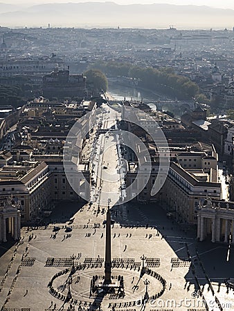 St. Peter`s Square Editorial Stock Photo