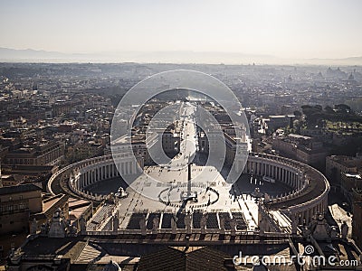 St. Peter`s Square Editorial Stock Photo