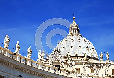 St. Peter's square in Vatican City Editorial Stock Photo