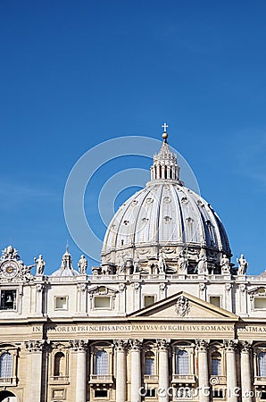 St. Peters Basilica, Vatican Editorial Stock Photo
