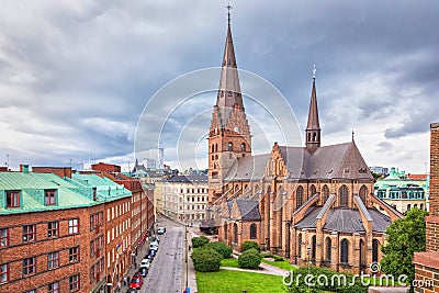 St. Peters Church in Malmo, Sweden Stock Photo