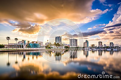 St. Petersburg, Florida Skyline Stock Photo