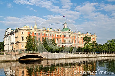 St. Petersburg, The Mikhailovsky Palace Stock Photo
