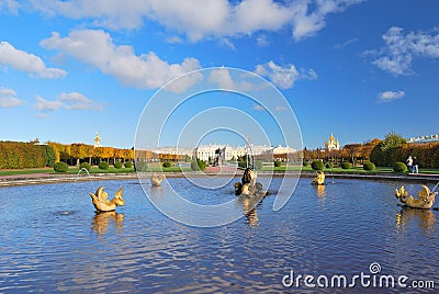 St. Petersburg, Peterhof Stock Photo