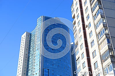 Residential modern buildings Editorial Stock Photo