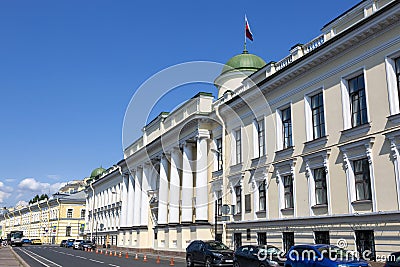 The building of the Leningrad Regional Court in St. Petersburg, built in 1835 Editorial Stock Photo