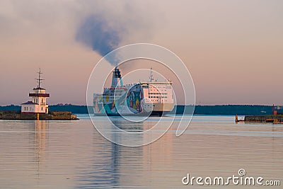 Cruise ferry `MOBY SPL Princess Anastasia` Editorial Stock Photo