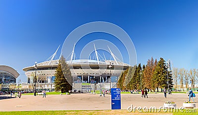 21st FIFA world Cup 2018. Stadium Saint-Petersburg Editorial Stock Photo