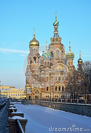 St. Petersburg, Russia, Spas at Blood Stock Photo