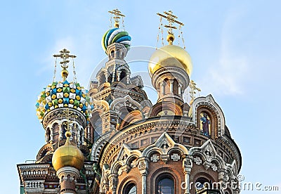 St. Petersburg, Russia, Spas at Blood Stock Photo