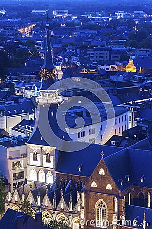 St. Quentin Cathedral in Hasselt Stock Photo