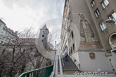 St. Rupert`s Church in Vienna, Austria Editorial Stock Photo