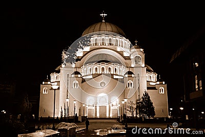 St.Sava cathedral in Belgrade Stock Photo