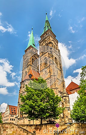 St. Sebaldus Church in Nuremberg - Germany Stock Photo