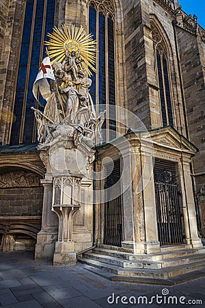 St Stephen Cathedral - main austrian church located in Vienna Editorial Stock Photo