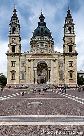 St. Stephen's Basilica in Budapest, Hungary Editorial Stock Photo