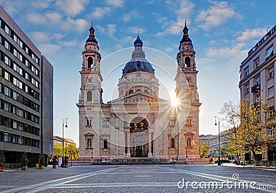 St. Stephen's Basilica in Budapest, Hungary Stock Photo