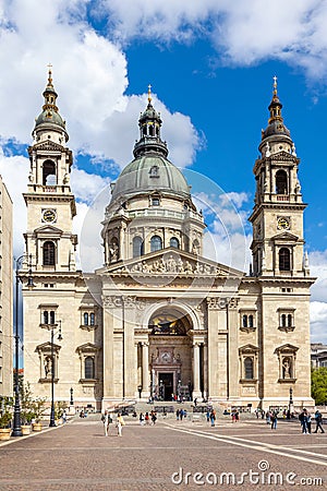 St. Stephen`s Basilica Szent IstvÃ¡n - bazilika, Budapest, Hungary Editorial Stock Photo