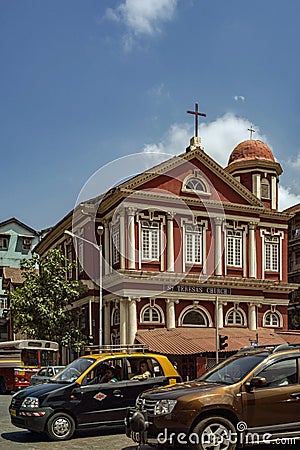 St. Theresa Church; Girgaum; at Anant Hari Gadre Chouk-252; Raja Ram Mohan Roy Road; Mumbai Editorial Stock Photo