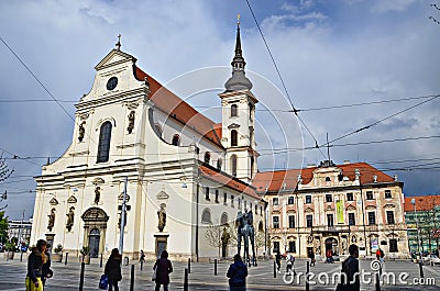 St. Thomas Church In Brno. Czech Republic Editorial Stock Photo