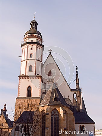 St Thomas Church Leipzig Stock Photo