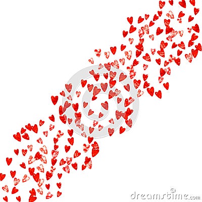 St Valentine Day Texture. Greeting Border For Celebration. Graph Stock Photo