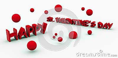 St. valentines text Stock Photo