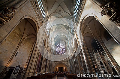 St. Vitus Cathedral Editorial Stock Photo