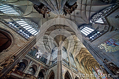 St. Vitus Cathedral Editorial Stock Photo