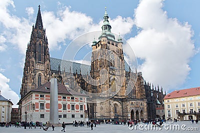 St. Vitus Cathedral Editorial Stock Photo