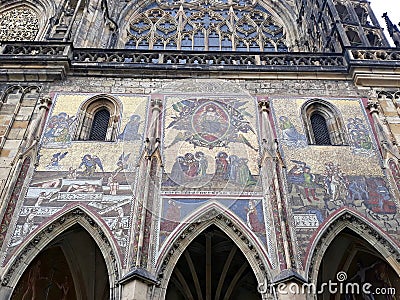 Beautiful church in the Old Town of Prague. Stock Photo