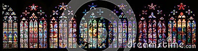 St Vitus Stained Glass Stock Photo