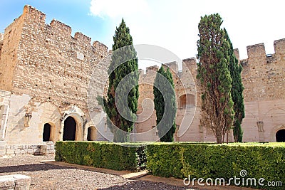 Sta Maria de la Valldigna, old convent in Simat de Valldigna,Valencia,Spain Stock Photo