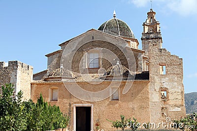 Sta Maria de la Valldigna, old convent in Simat de Valldigna,Valencia,Spain Stock Photo