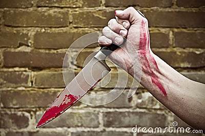 Stabbing knife Stock Photo