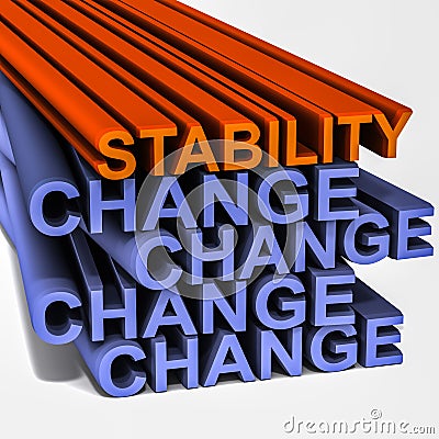 Stability amongst change Stock Photo