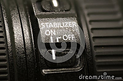 Stabilizer lens Stock Photo