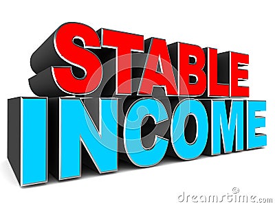 Stable income Stock Photo