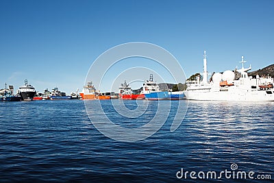 Staby boats docked Editorial Stock Photo