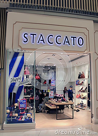 Staccato shop in hong kong Editorial Stock Photo