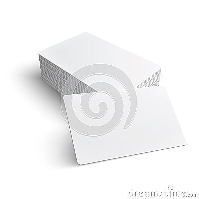 Stack of blank business card. Vector Illustration