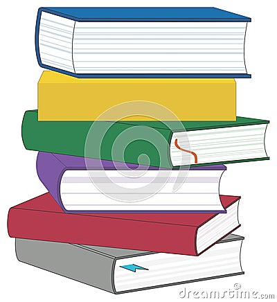 Stack of Books Vector Illustration