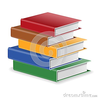 Stack of Books Vector Illustration