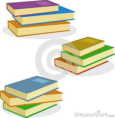 Stack of Books Vector Illustration Icon Vector Illustration