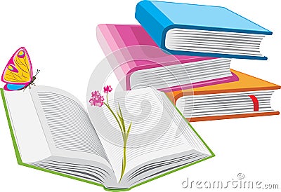 Stack of books Vector Illustration