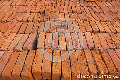 Stack bricks Stock Photo