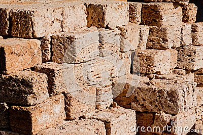 Stack of building materials Stock Photo