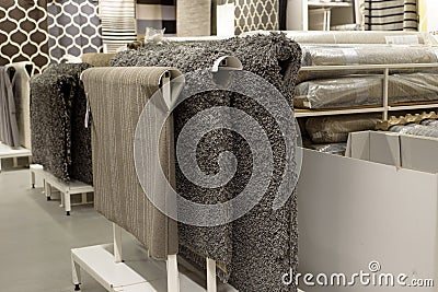 Stack of carpet Stock Photo